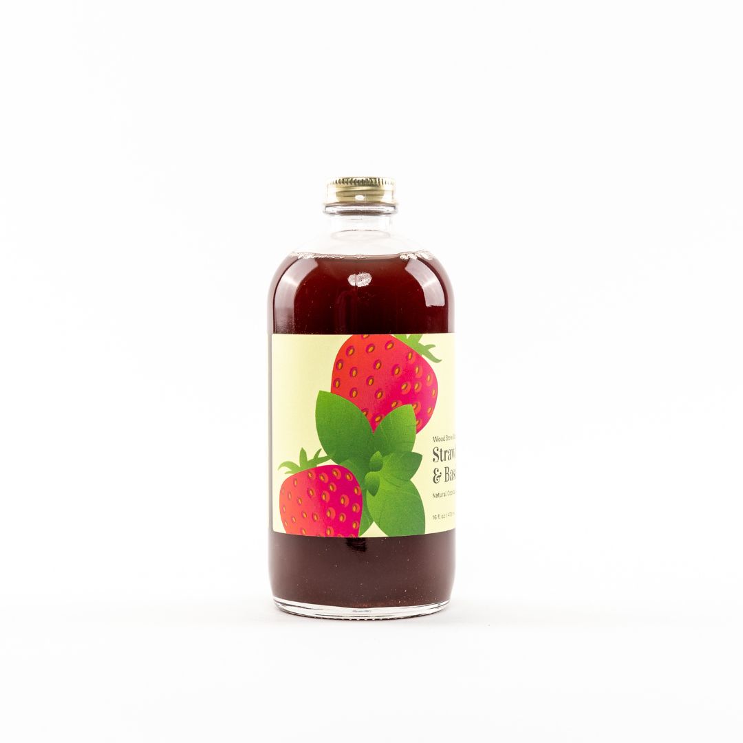 Strawberry & Basil Cocktail & Mocktail Mixer, 16 fl oz