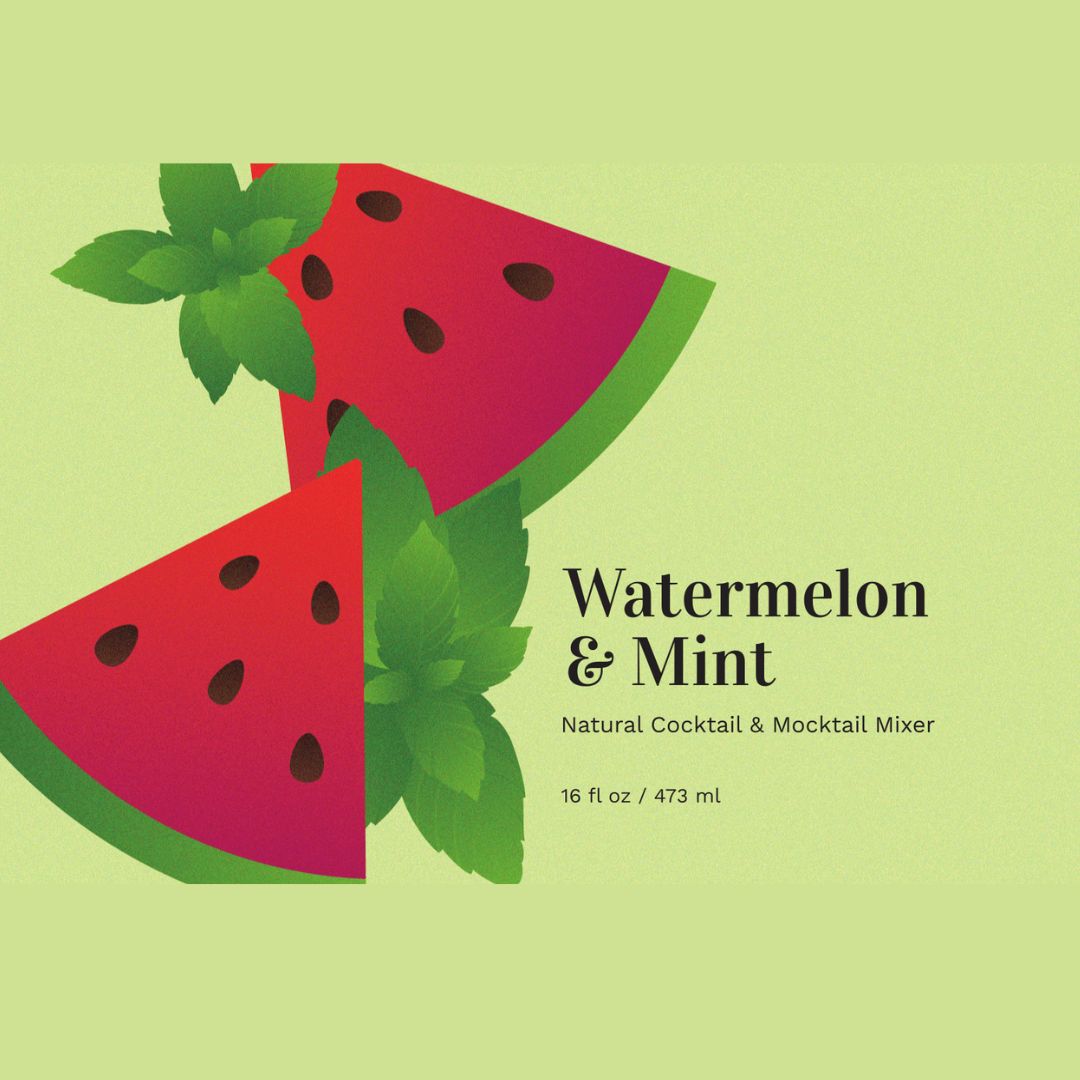 Watermelon & Mint Cocktail & Mocktail Mixer, 16 fl oz