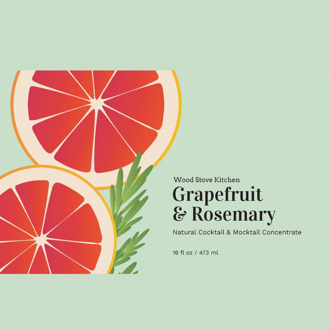 Grapefruit & Rosemary Cocktail & Mocktail Mixer, 16 fl oz