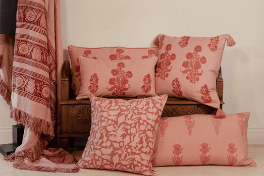 English Garden Decorative Pillow Cover
