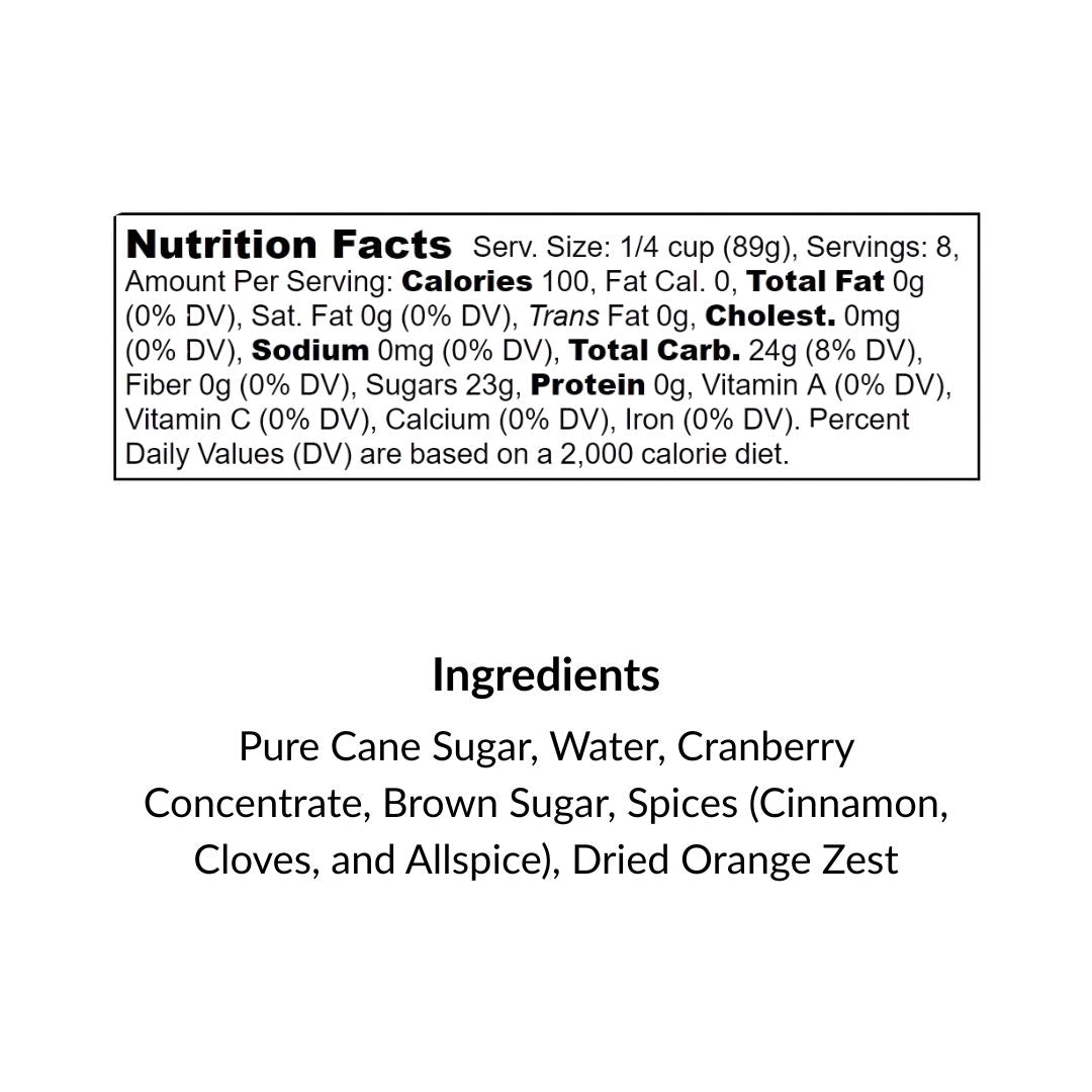 Mulling Syrup for Mulled Wine & Spiced Cider, 16 fl oz