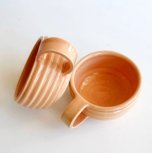 HUNNY MUGS Peach (set of two)