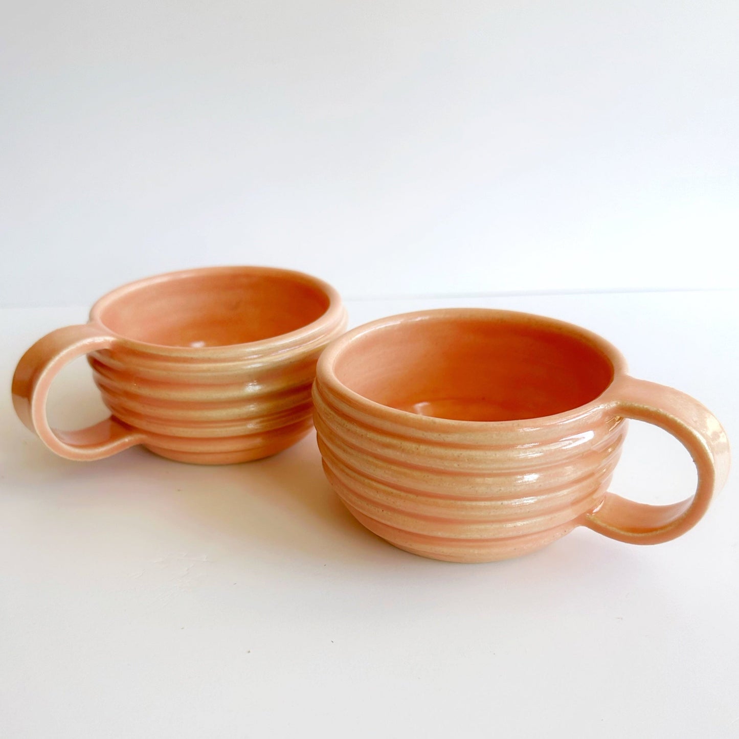 HUNNY MUGS Peach (set of two)