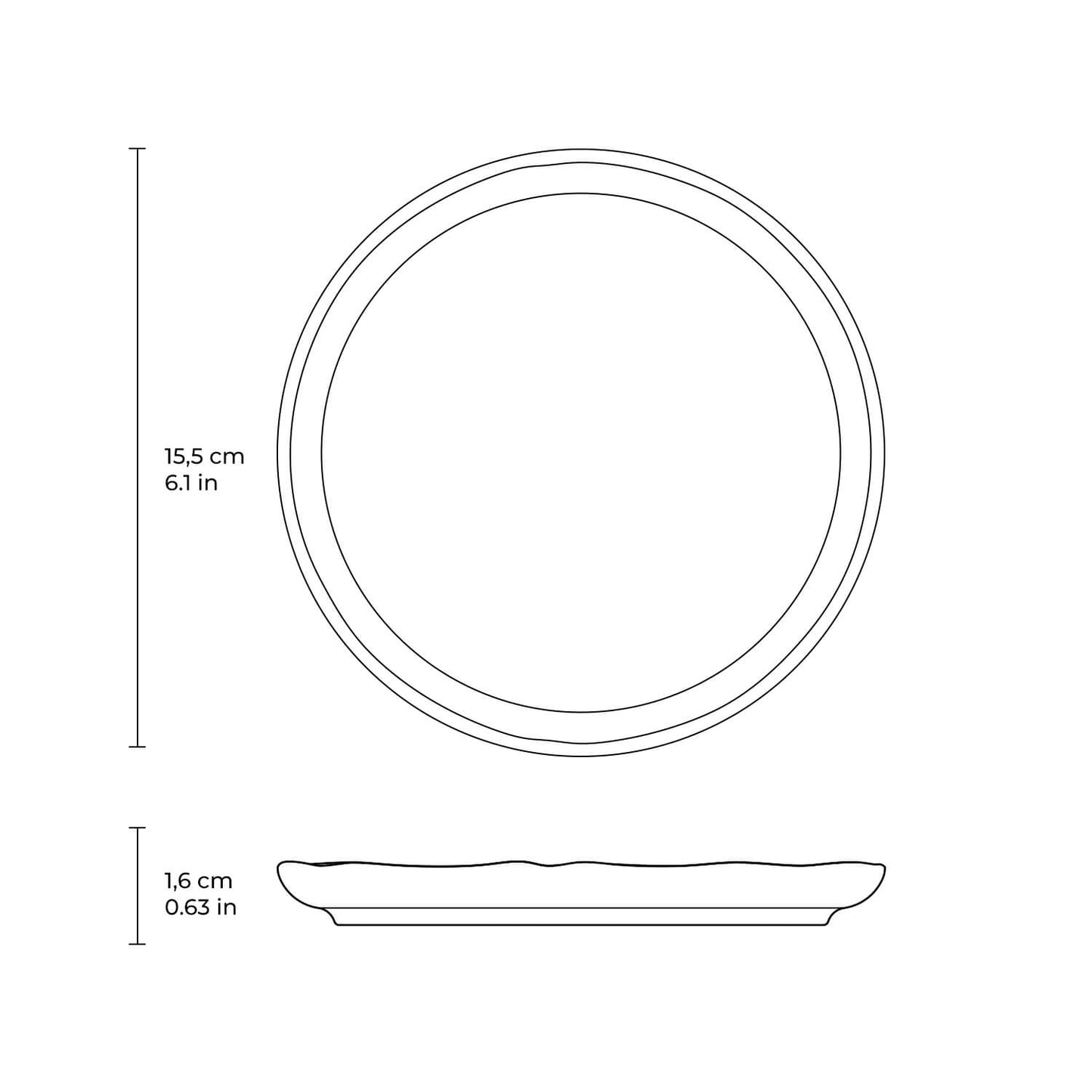 Bread Plate Set of 6