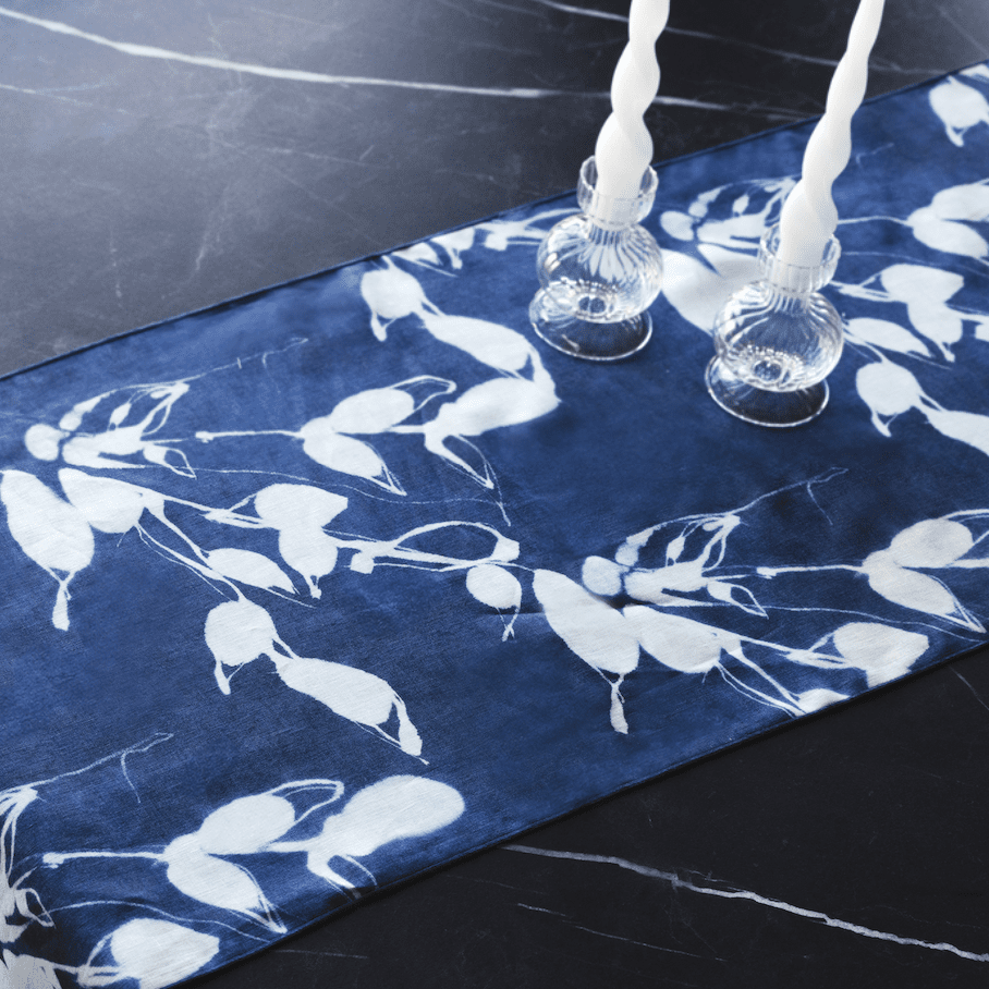 Porto Print in Indigo Runner