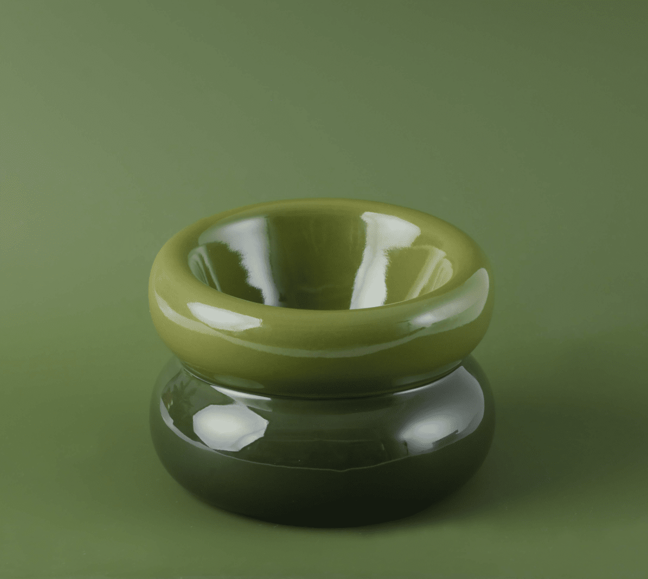 Soufflé Pet Bowl - Avocado Green