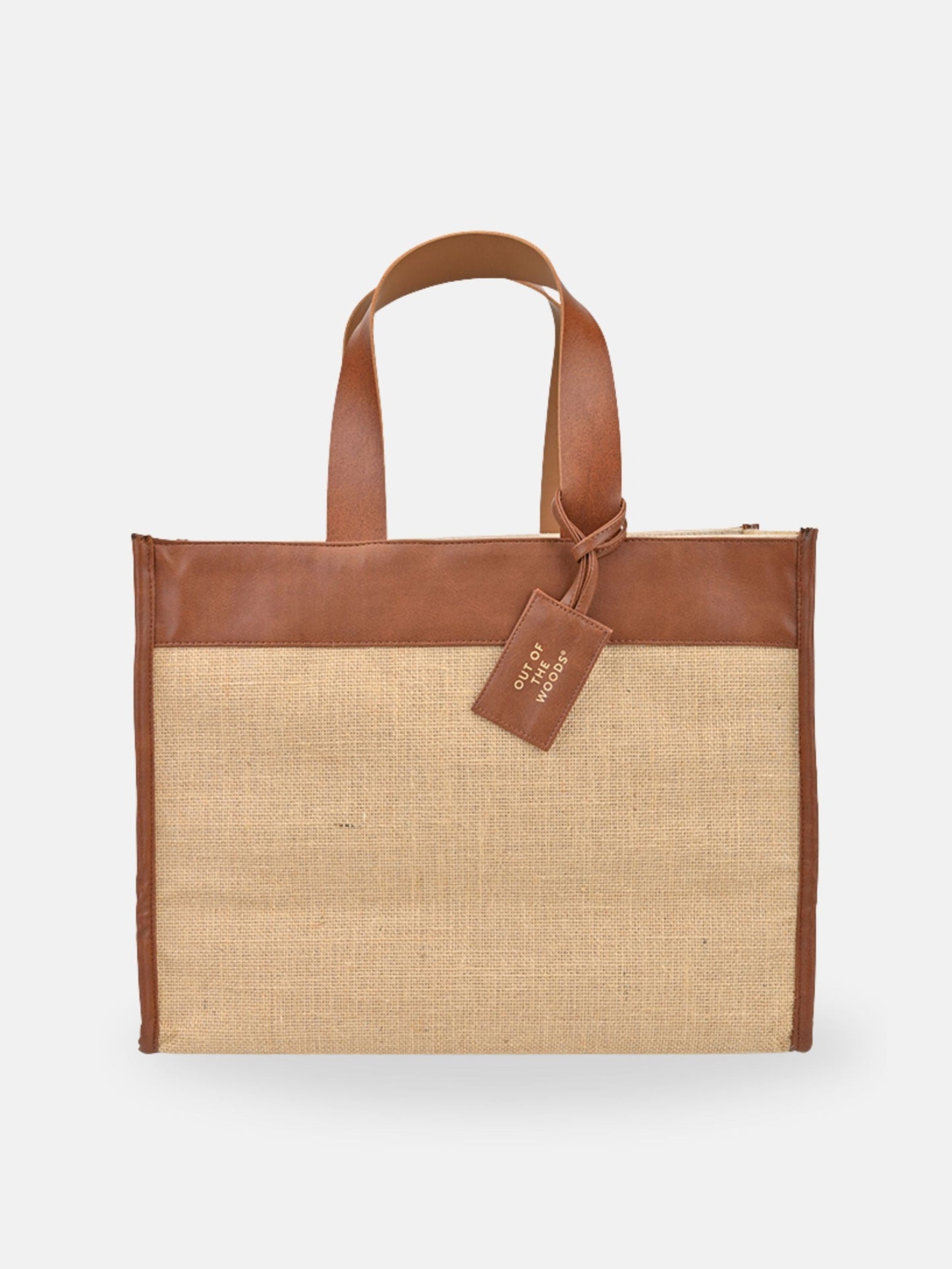Jute Trim Box Tote-2