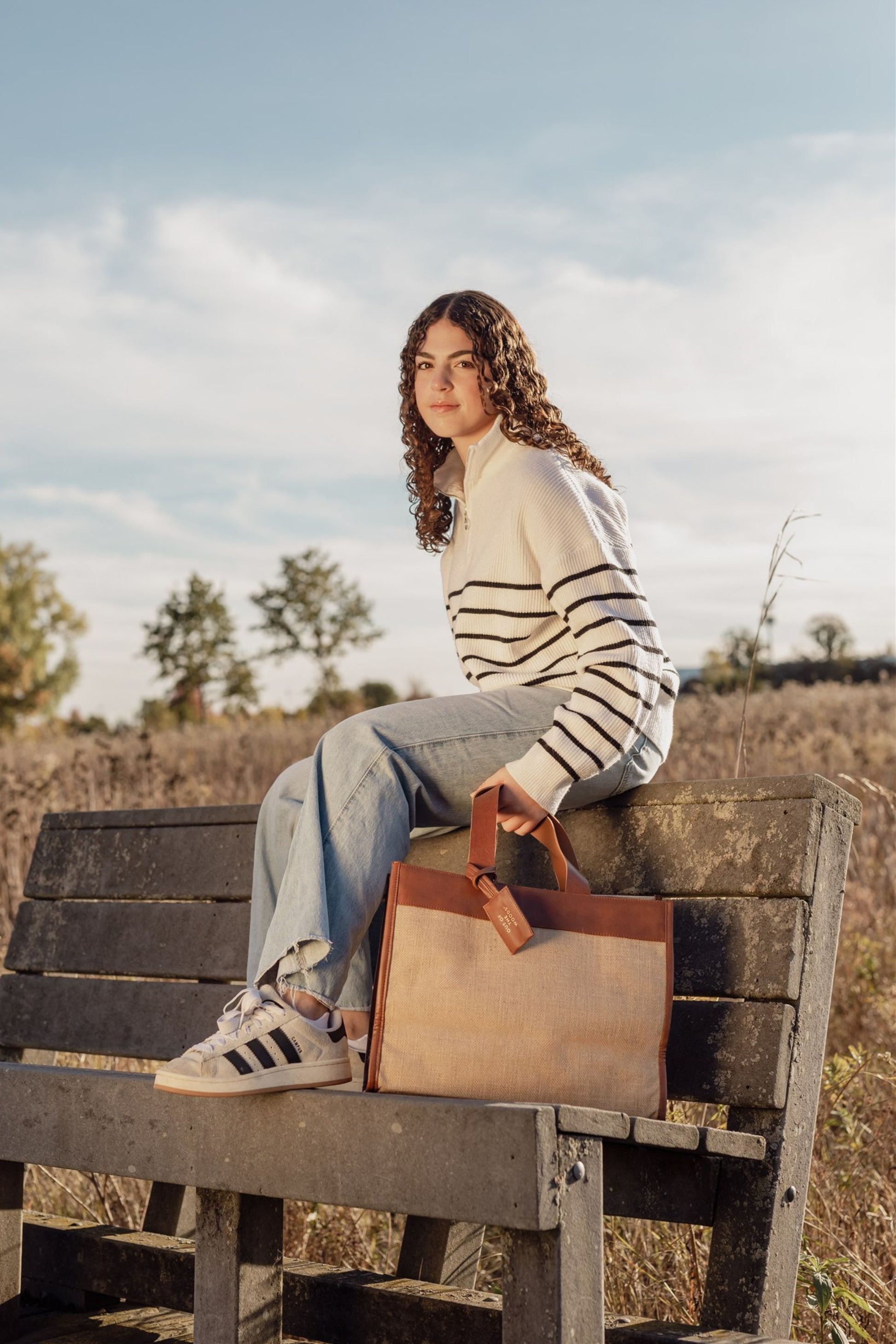 Jute Trim Box Tote-4