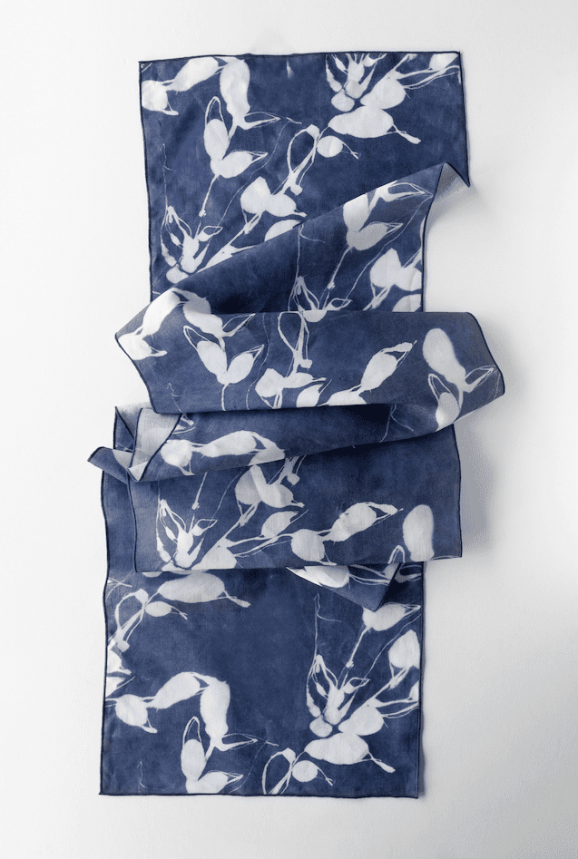 Porto Print in Indigo Runner