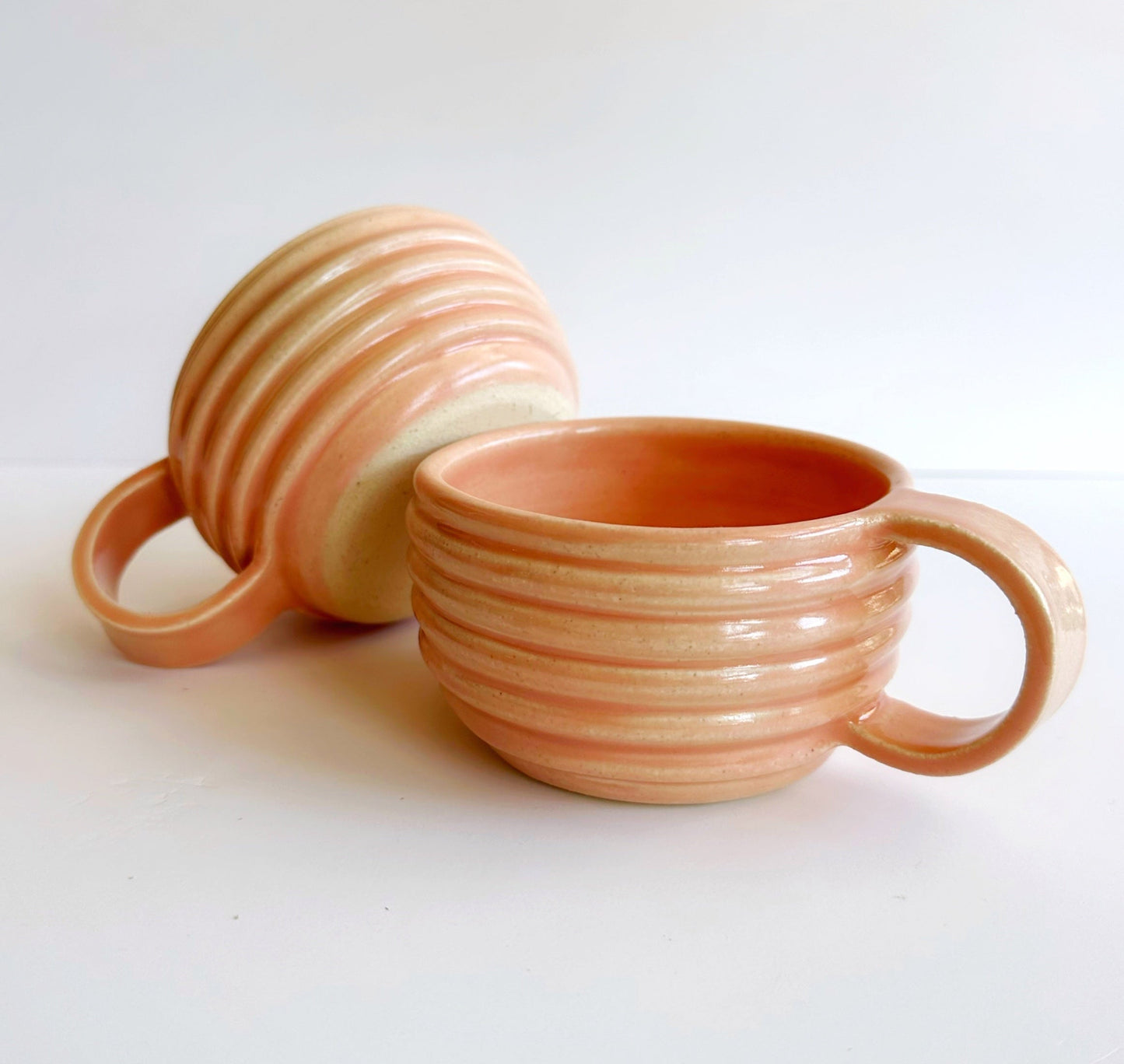 HUNNY MUGS Peach (set of two)