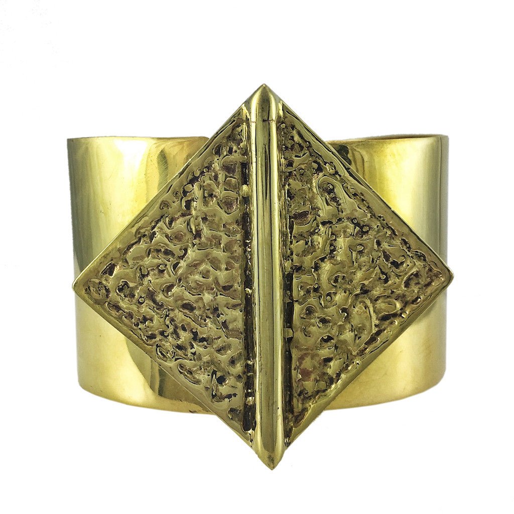 Hammered Bombshell Cuff