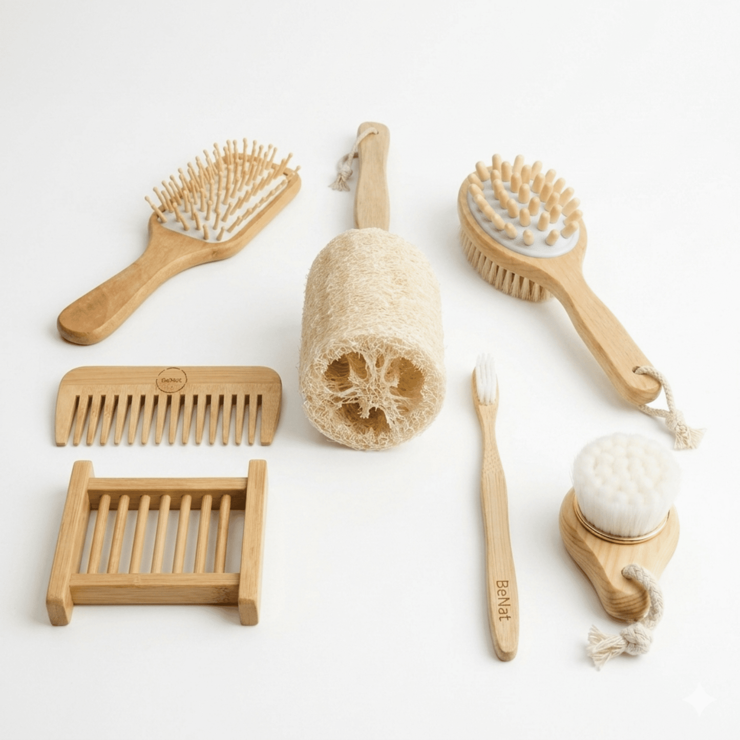 Zero-Waste Bathroom Accessories Bundle 7-pcs Set