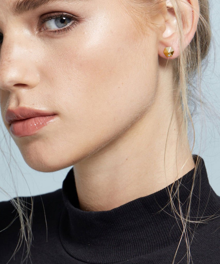 Hexa Silver Studs