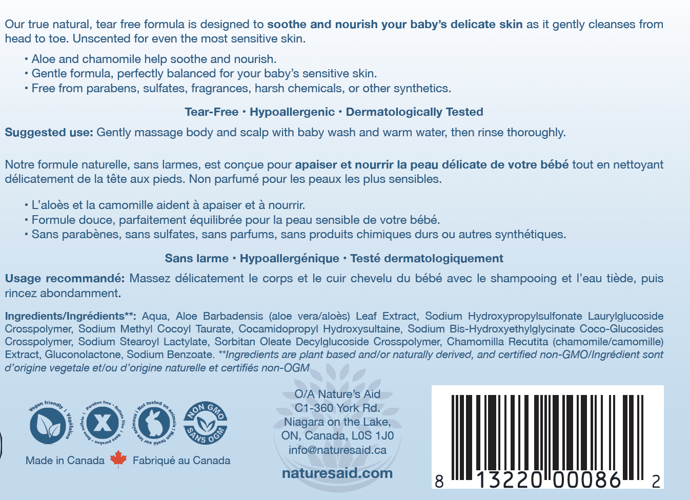 True Natural Baby Shampoo and Wash
